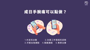 想緩解手腕的痛楚，可以怎樣做？